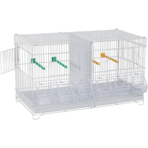 Stackable divided bird cage - divided,